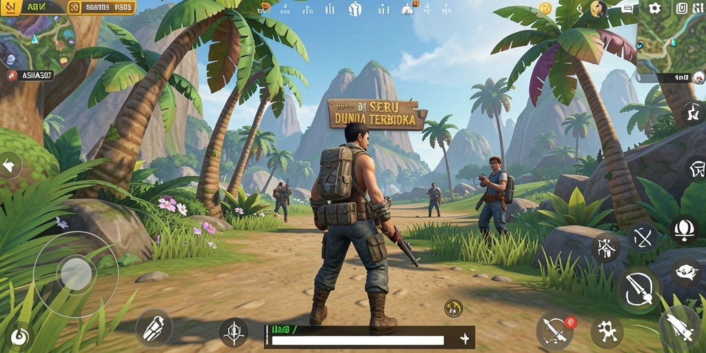 Screenshot ASIA303 memperlihatkan petualangan seru di dunia terbuka.