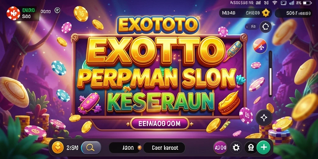 Tampilan menawan dari gameplay Slot di EXOTOTO.