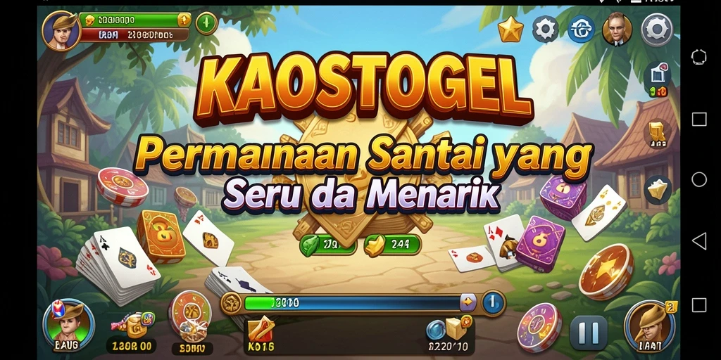 Tampilan gameplay seru dan penuh warna dari KAOSTOGEL.
