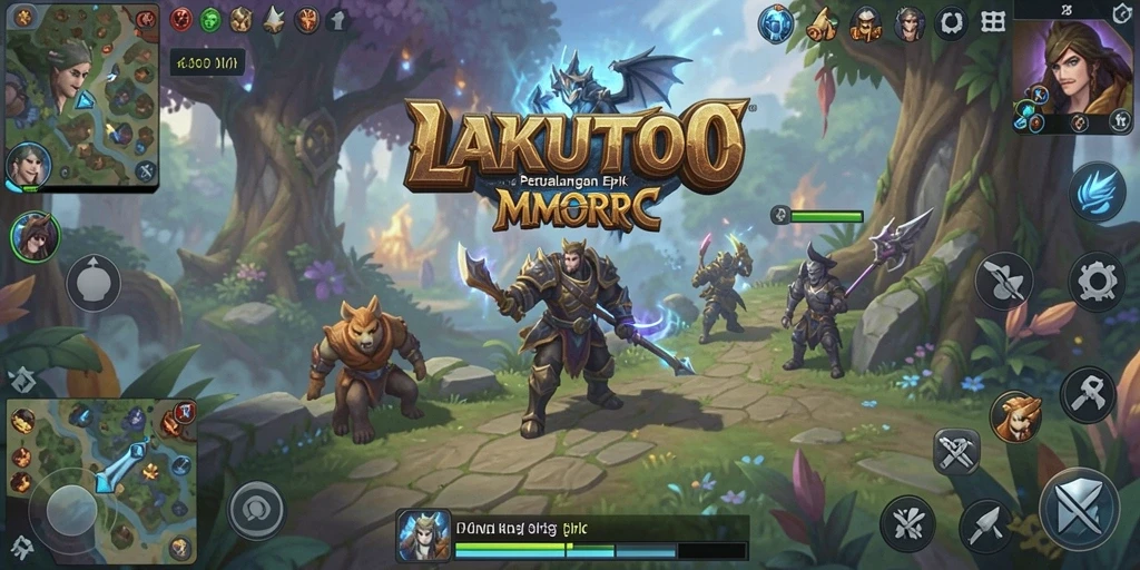 Screenshot dari gameplay epik di dunia <strong>LAKUTOTO</strong> MMORPG.