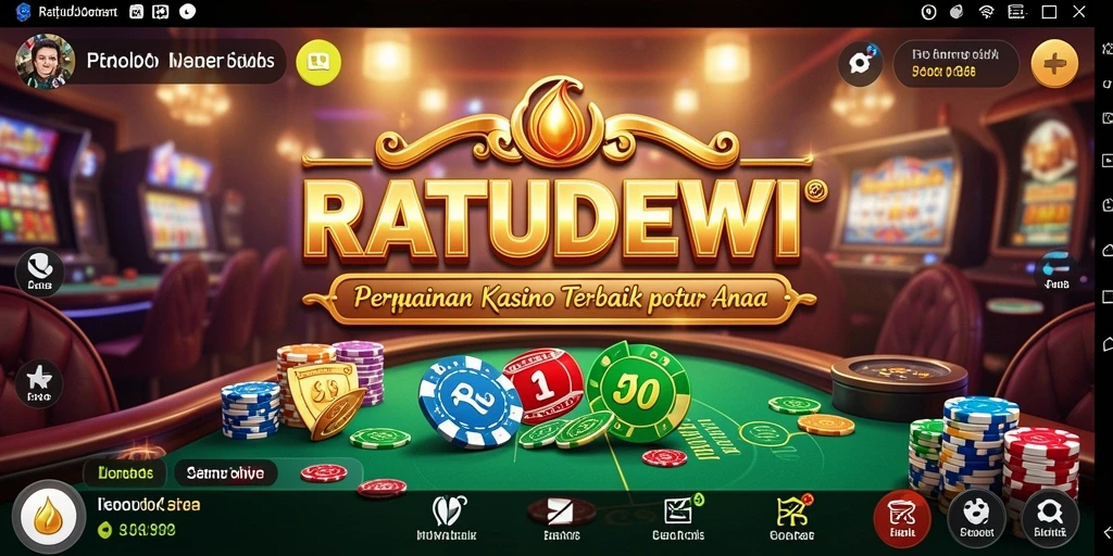 Screenshot permainan Kasino yang mendebarkan dari RATUDEWI.