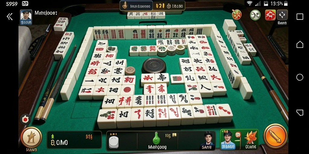 Tampilan gameplay Mahjong yang seru dan menarik di S9S9.
