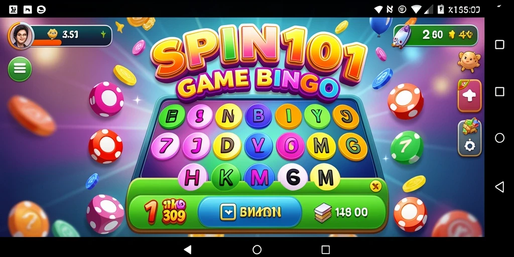 Tangkapan layar gameplay SPIN101 yang penuh warna dan menarik.