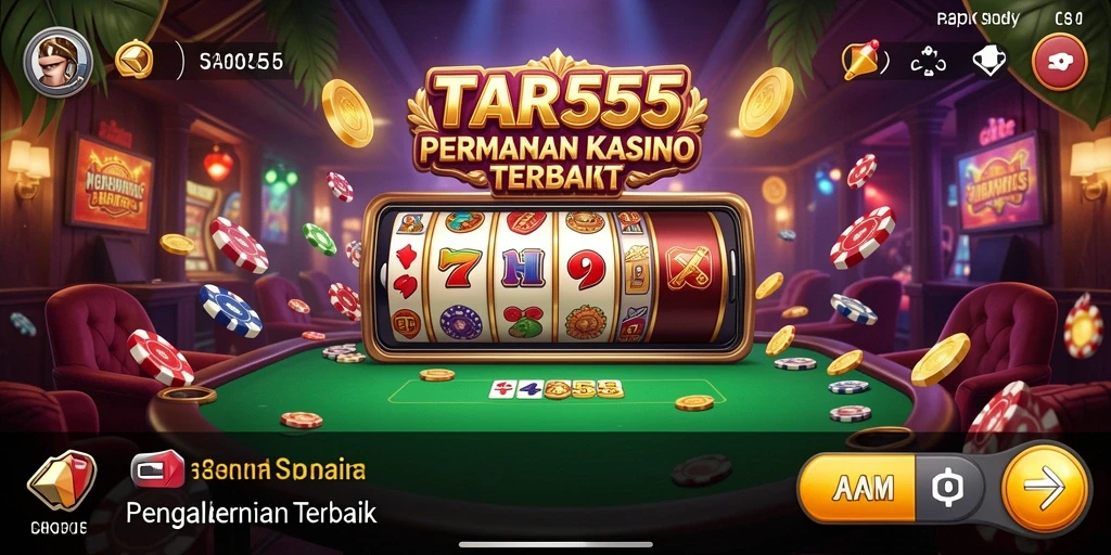 Tampilan gameplay Kasino di TAR555 dengan grafis yang menakjubkan.